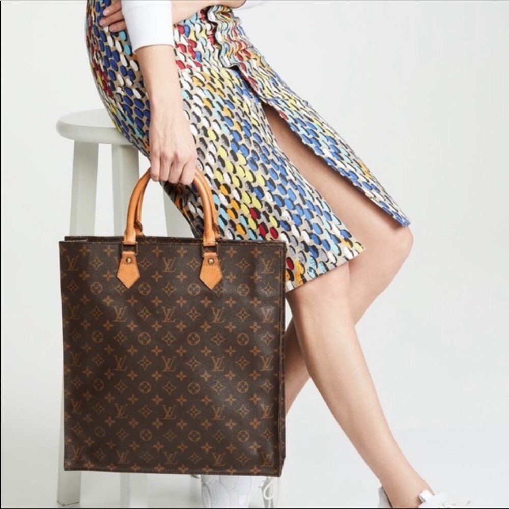 Authentic Louis Vuitton Sac Plat Hand Bag